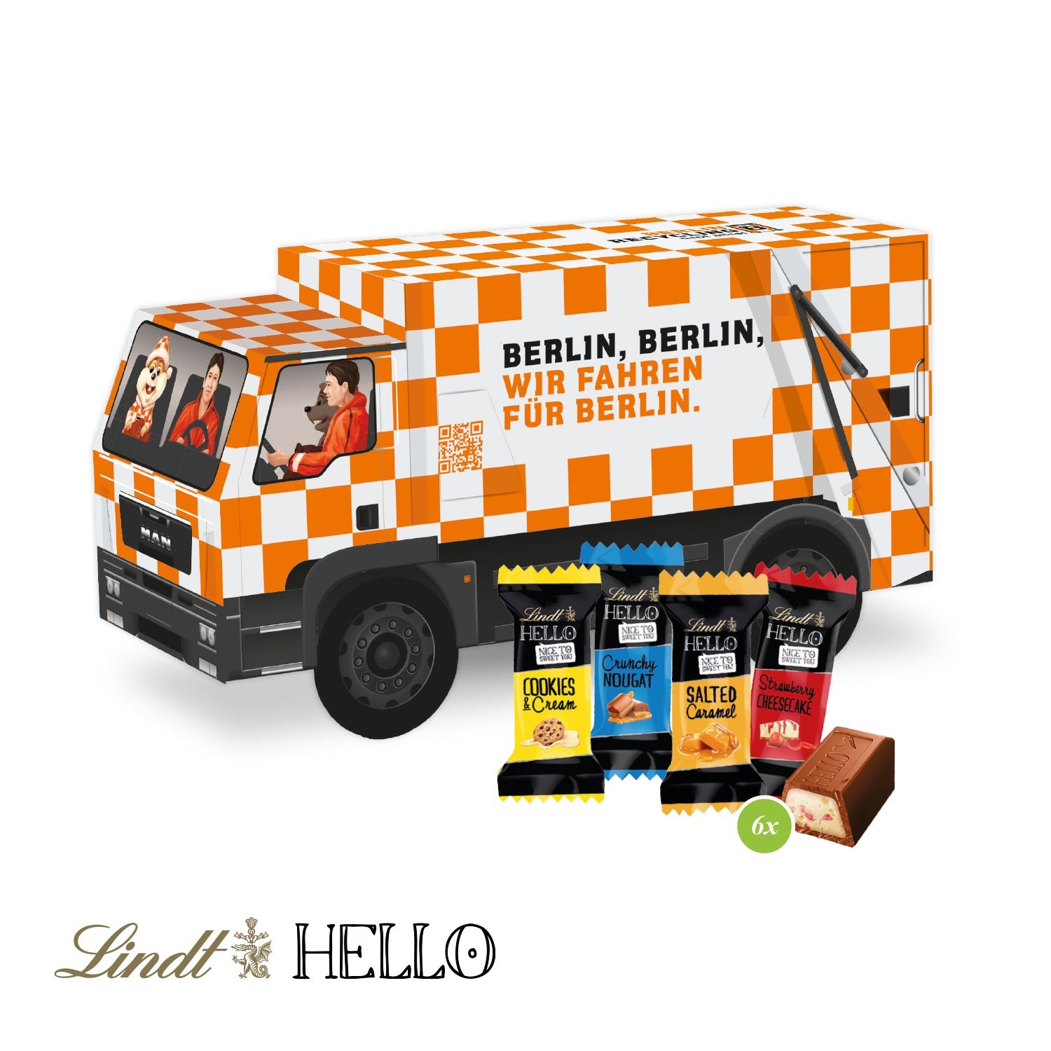 CD916753D Praesent LKW mit Lindt HELLO Mini