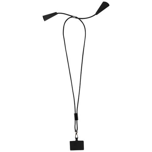 PF124453Funi 5 in 1 Lanyard Kabel aus recyceltem Kunststoff fuer Smartphones mit integrierter Datensynchronis