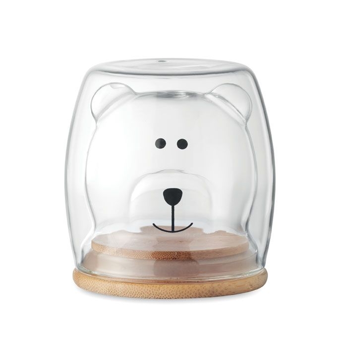 MO6564-22Smile Becher Borosilikatglas Baer_ Transparent