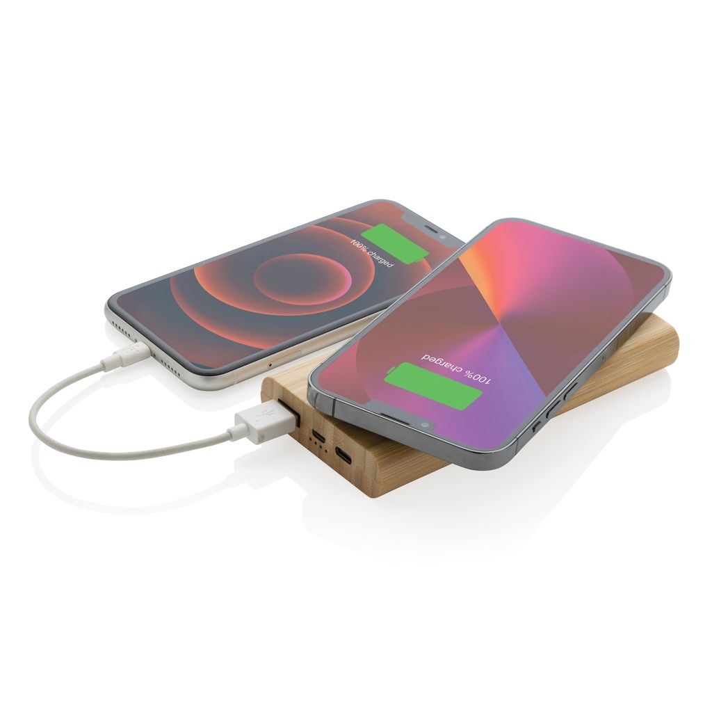 XDP322_35-98.000mAh Bambus-Wireless-Powerbank_ braun