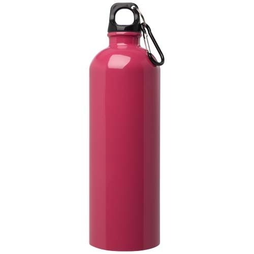 PF100861-6Oregon 750 ml RCS-zertifizierte_ einwandige Trinkflasche aus Edelstahl mit Karabinerhaken_ magenta