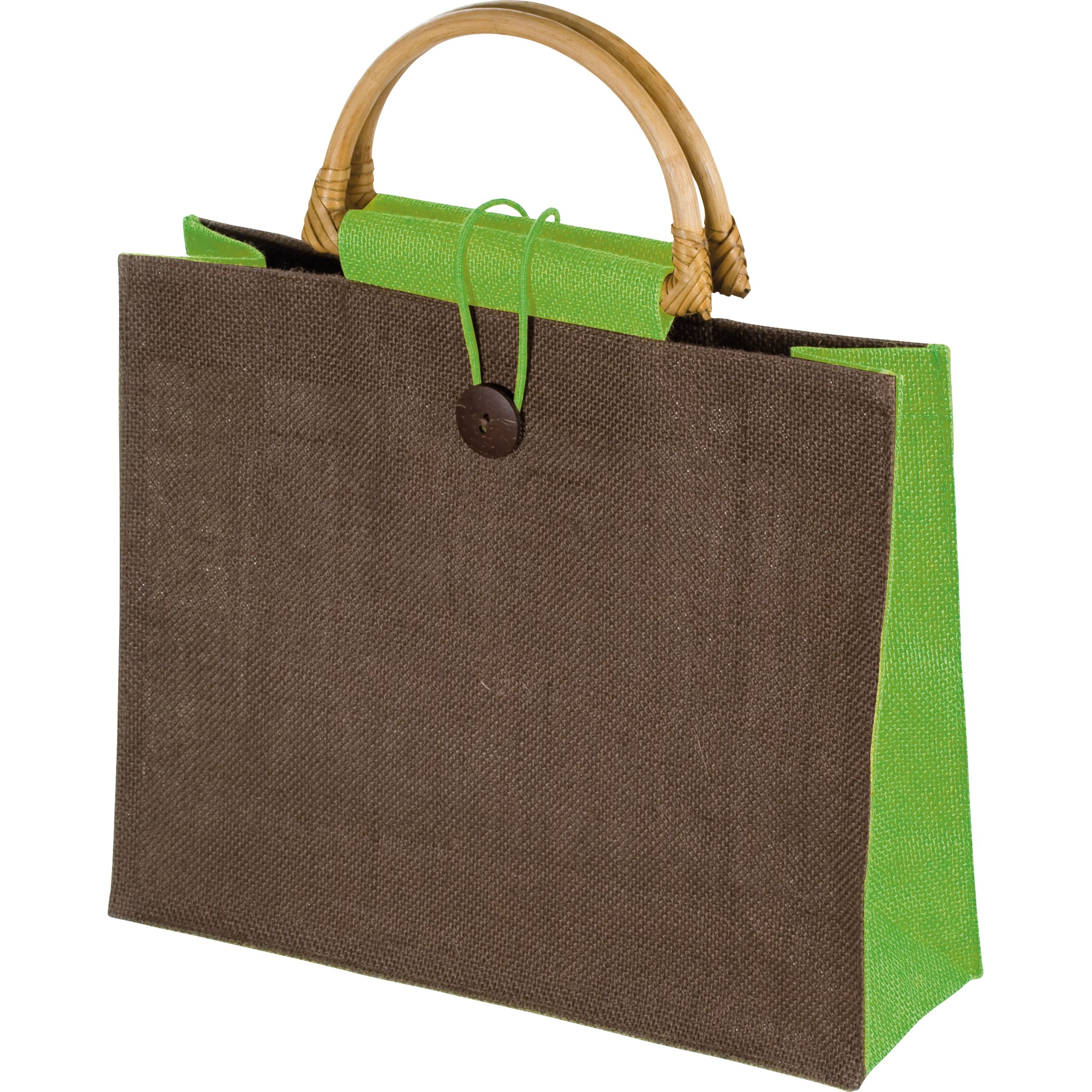 MA67538Jutetasche mit Bambusgriffen
