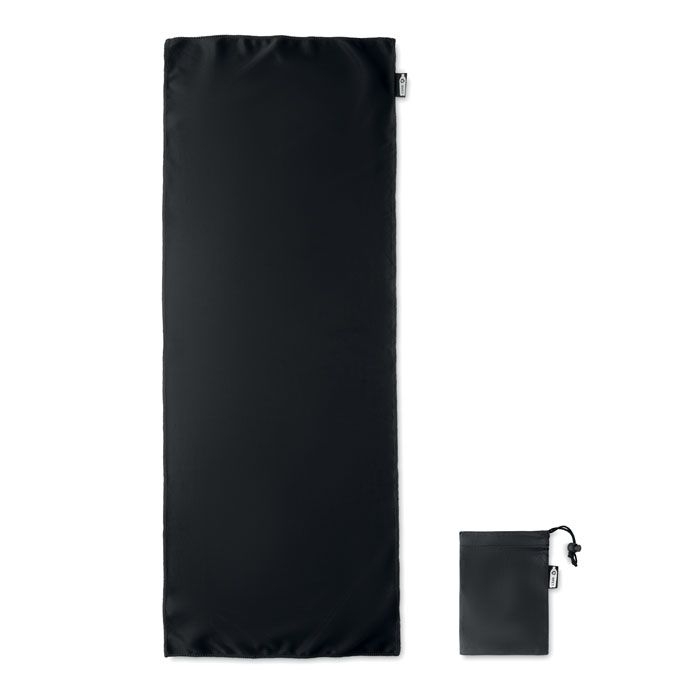 MO9918-03Tuko Rpet RPET Sporthandtuch mit Beutel_ Schwarz