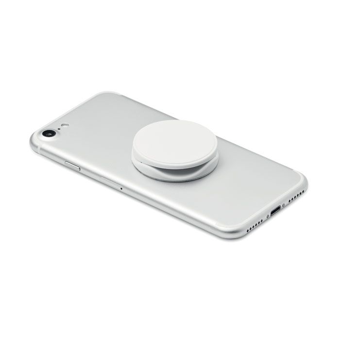MO9760-06Dot Runder Smartphone Halter_ Weiss