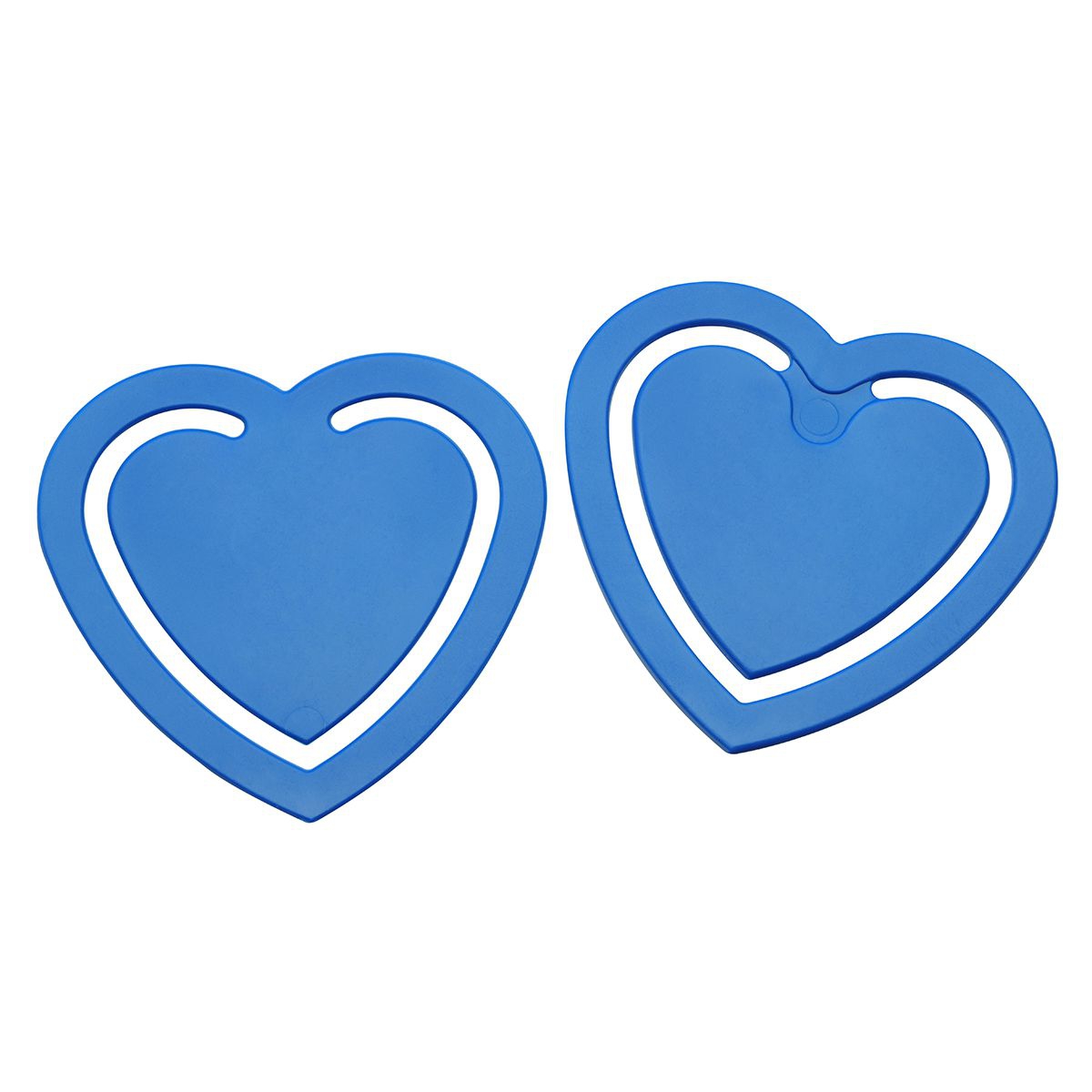 Zettelklammer "Herz", blau