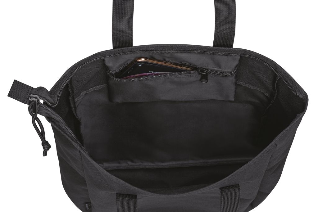 XD100804-001Renew AWARE™ rPET Tragetasche mit Reissverschluss_ schwarz