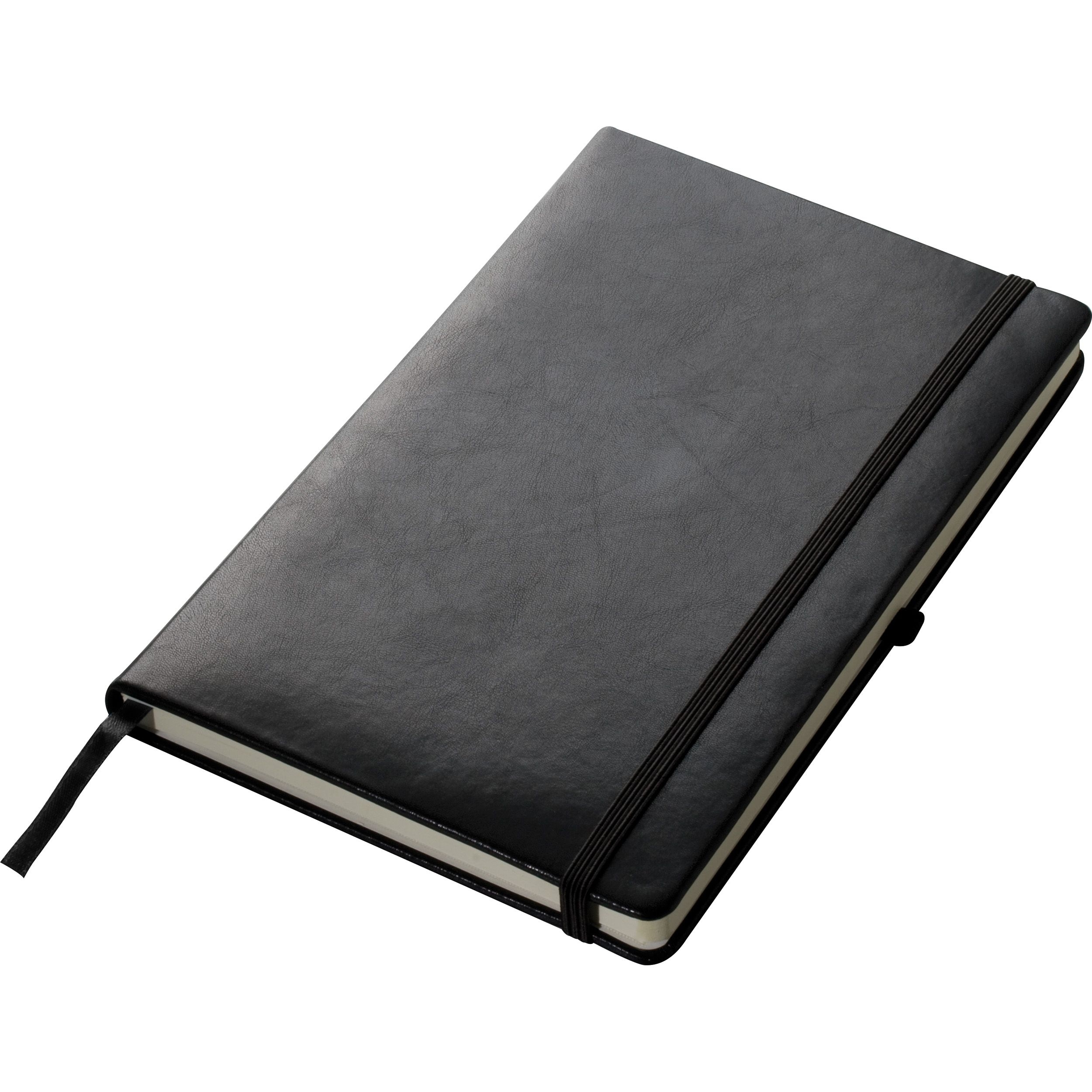 MA27636-03A5 Notizbuch mit Kunstlederumschlag _ schwarz