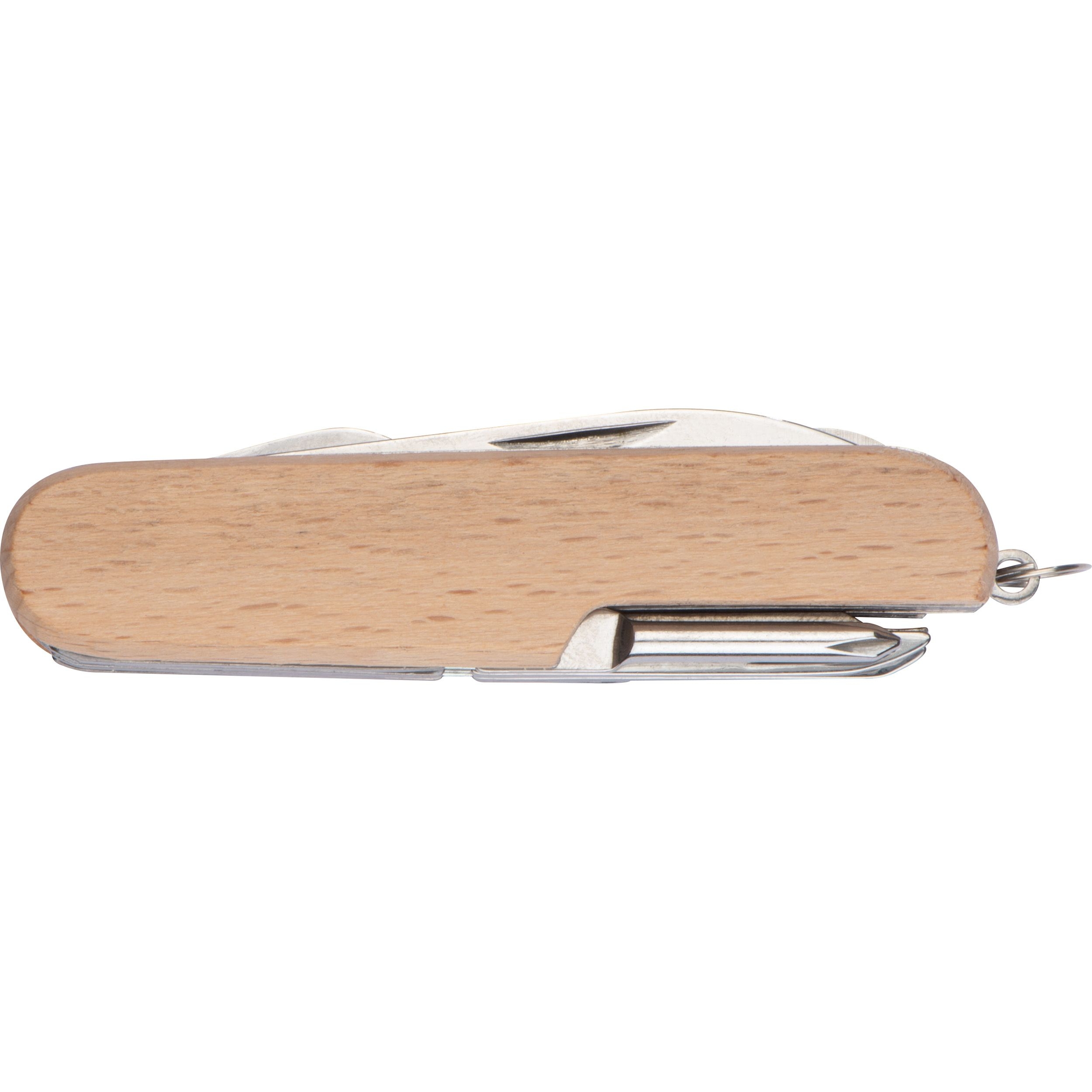MA51899-13Taschenmesser aus Edelstahl mit Holzummantelung_ beige