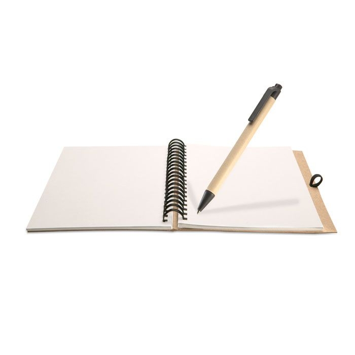 KC7012-13Bloquero B6 Recyceltes Notizbuch 70 Seiten_ beige