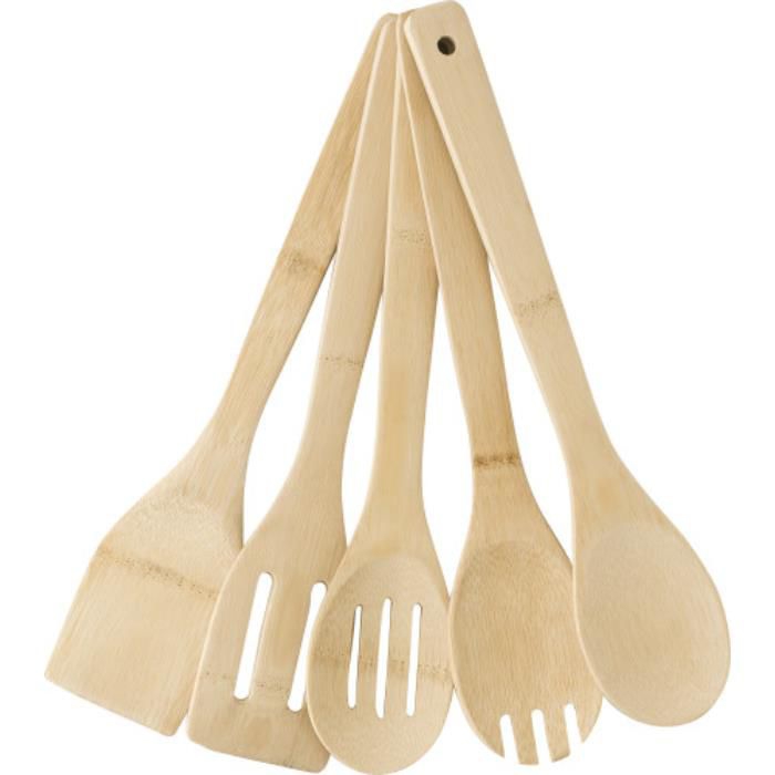 GI9189-11Besteck-Set aus Bambus Benny_ Braun