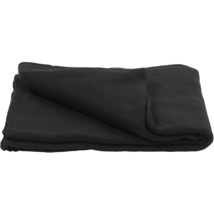 Fleece-Picknickdecke Helga, Schwarz