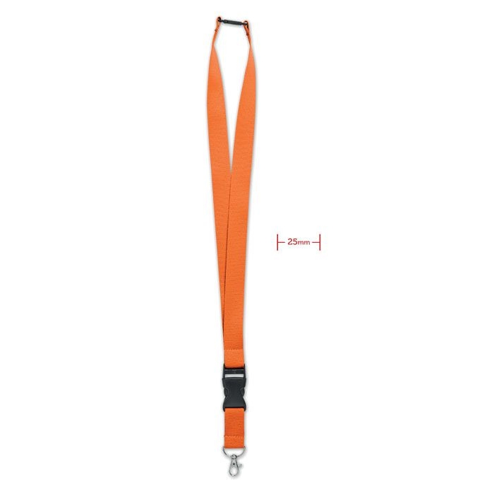 MO9661-10Wide Lany Lanyard mit Metallkarabiner_ orange