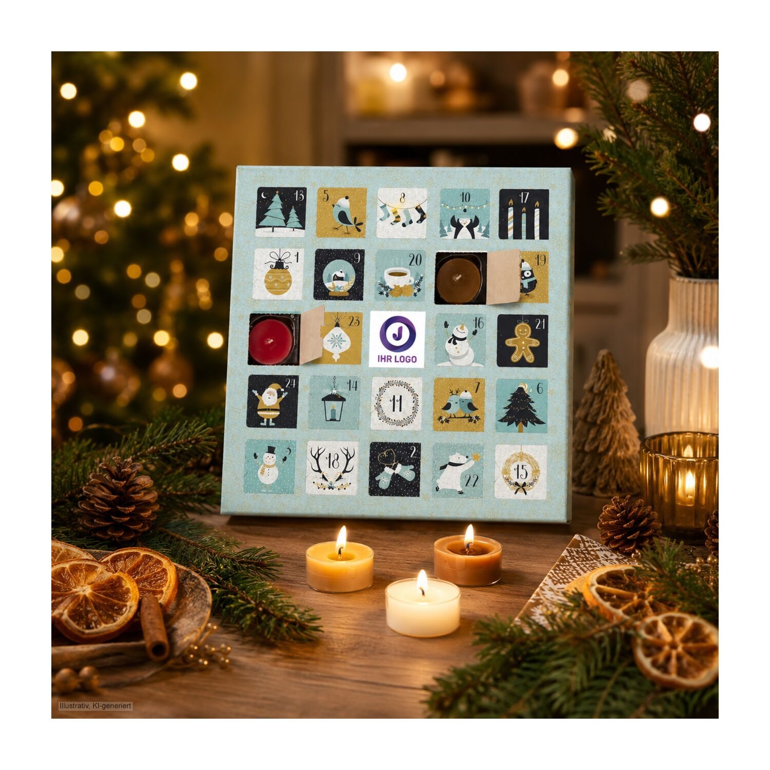 RP2130Duftkerzen Adventskalender Charming Christmas