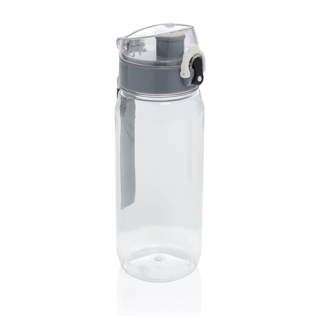 XDP437.00-0Yide RCS  rPET verschliessbare Wasserflasche 600ml_ transparent