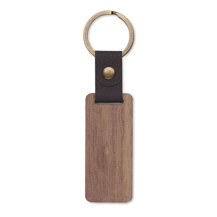 MO2369-40Nawkey Schluesselring Walnuss und PU_ holz