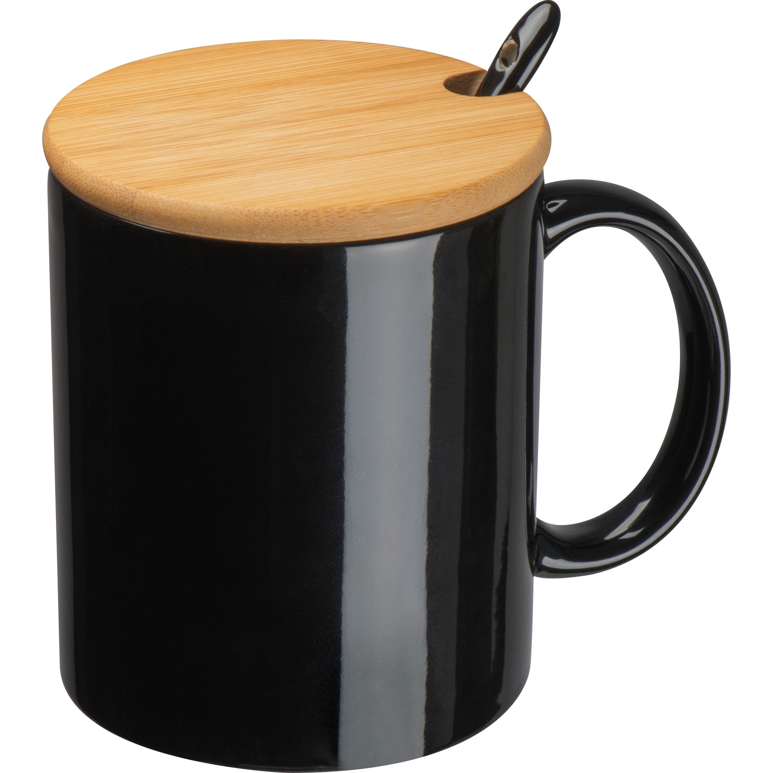 MA82969Keramiktasse mit Loeffel und Bambusdeckel