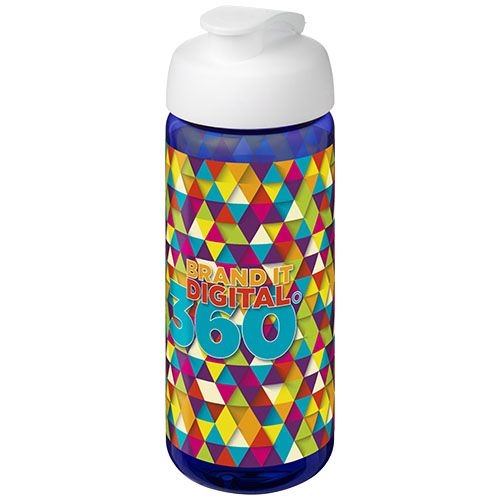 PF210445-10H2O Active® Octave Tritan™ 600-ml-Sportflasche mit Klappdeckel_ blau_weiss
