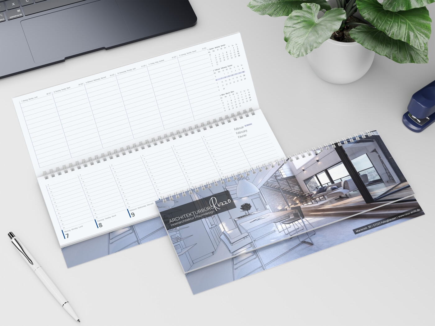 GE0016-ANTisch-Querkalender Compact