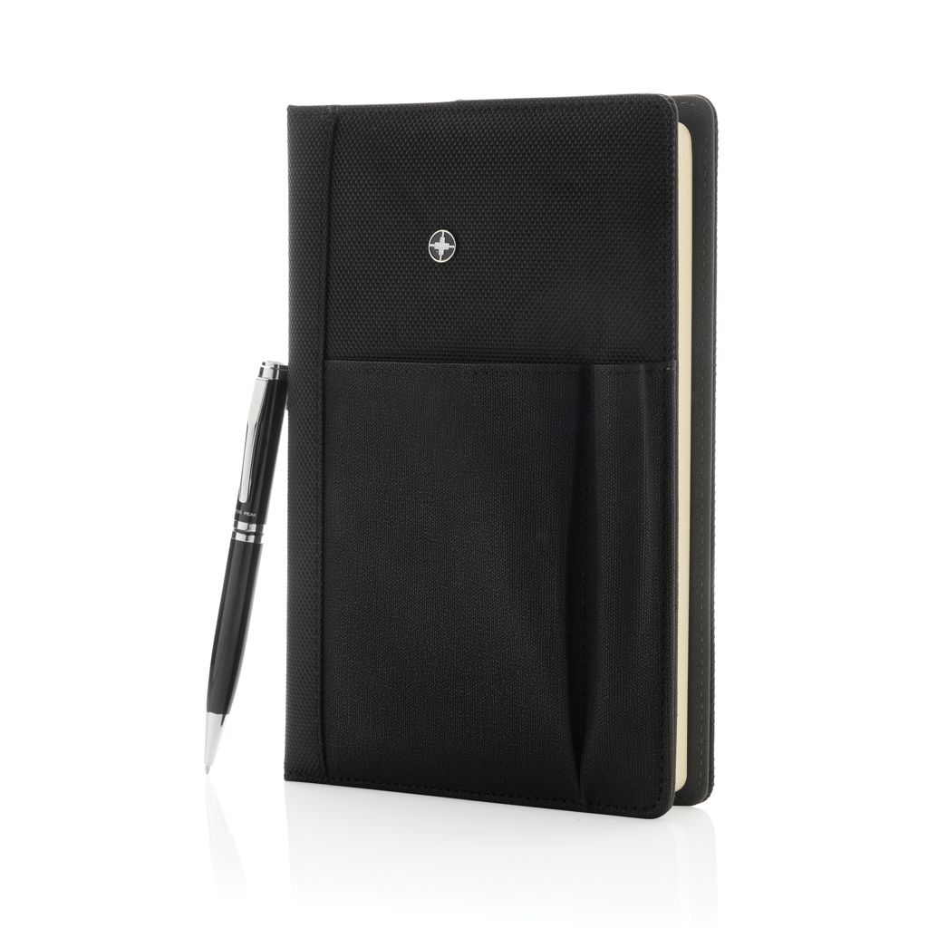XDP773.32-0Notizbuch und Stift_ schwarz