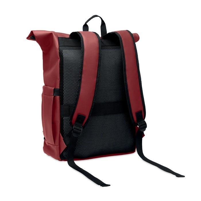 MO2643-02Bangkok Roll Rolltop-Rucksack 600D RPET_ bordeaux