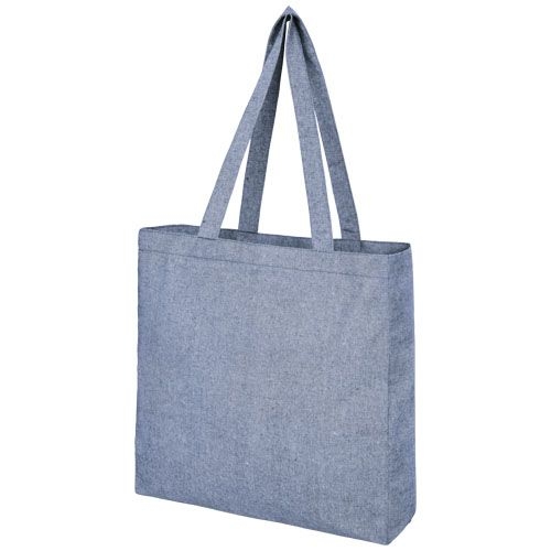 PF120537Pheebs 210 g_m² recycelte Tragetasche mit Seitenfalten 13L