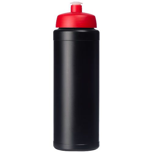 Baseline® Plus grip 750 ml Sportflasche mit Sportdeckel, schwarz,rot