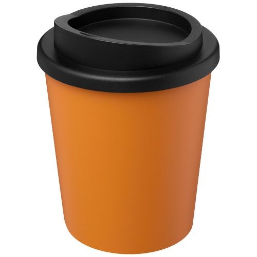 PF210452-3Americano® Espresso 250 ml recycelter Isolierbecher_ orange_schwarz
