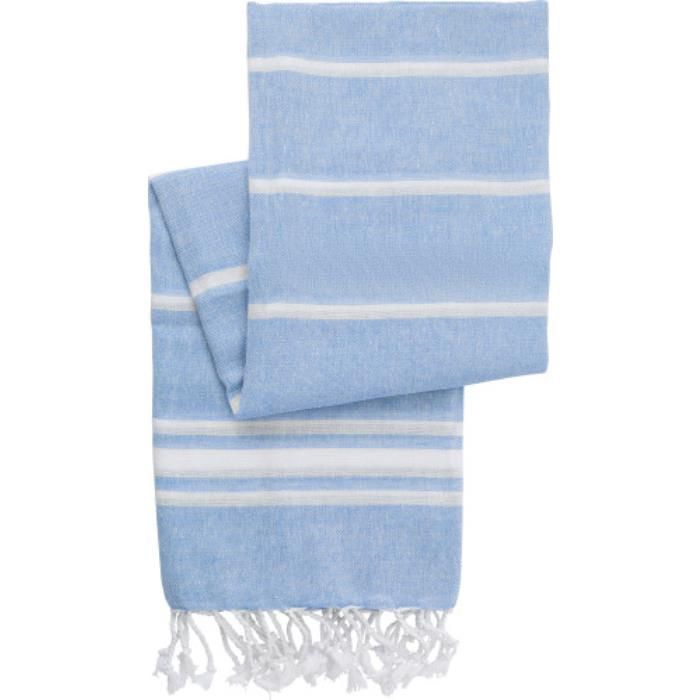 Hamman-Handtuch aus 100% Baumwolle Riyad, Hellblau