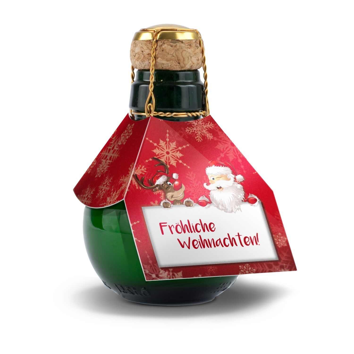 RP1371Kleinste Sektflasche_ Froehliche Weihnachten
