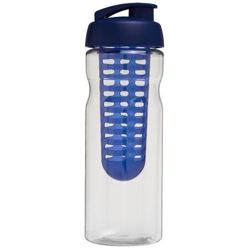 PF210046-2H2O Active® Base 650 ml Sportflasche mit Klappdeckel und Infusor_ transparent_blau