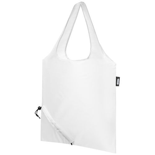 PF120541-1Sabia faltbare RPET Tragetasche 7L_ weiss
