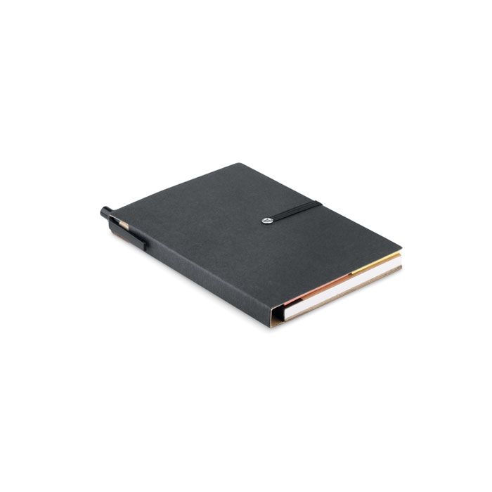 MO9213-03Reconote Recyceltes Notizbuch_ Schwarz