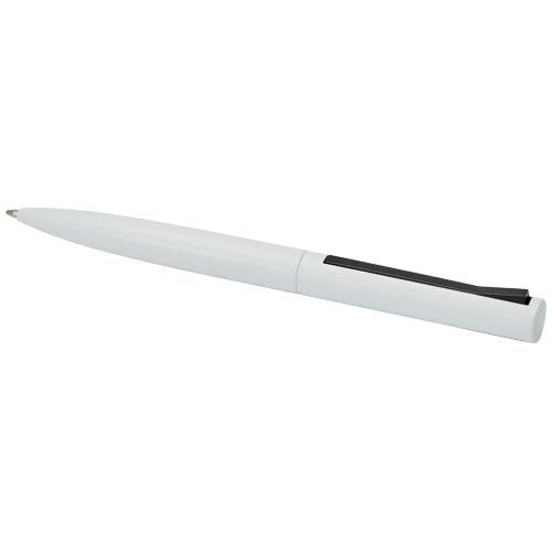 PF107916-1Juana Kugelschreiber aus recyceltem Aluminium _schwarze Mine_ weiss