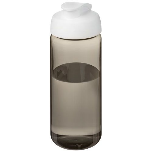 PF210445-6H2O Active® Octave Tritan™ 600-ml-Sportflasche mit Klappdeckel_ kohle_weiss PF210445-6H2O Active® Octave Tritan™ 600-ml-Sportflasche mit Klappdeckel_ kohle_weiss
