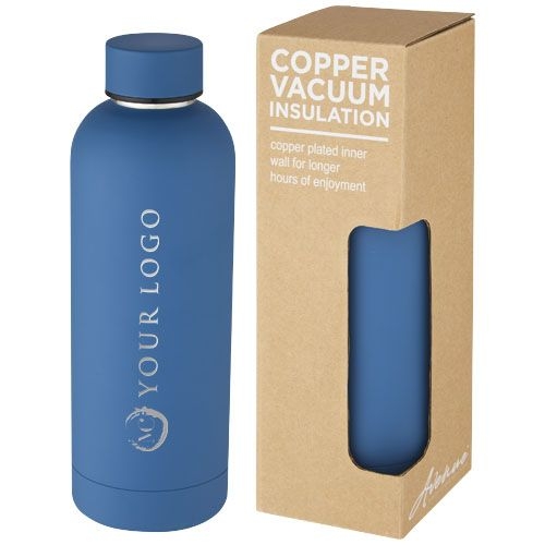 PF100712-3Spring 500 ml Kupfer-Vakuum Isolierflasche_ Tech blue