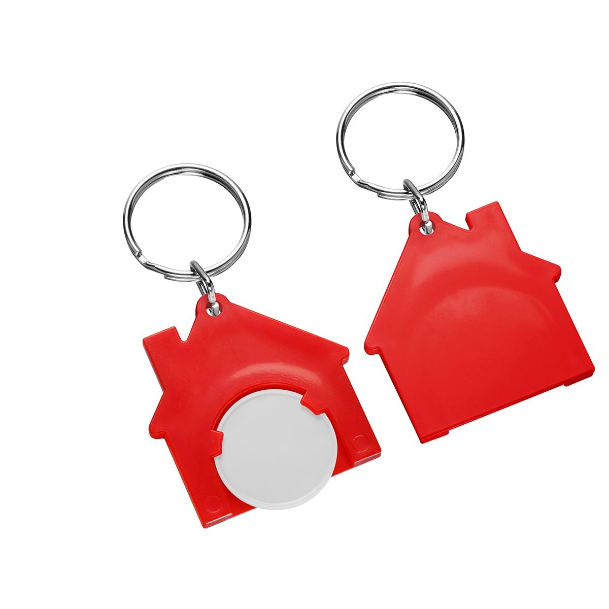 HE7516R-0-1Chiphalter mit 1€-Chip _Haus_ weiss_ rot HE7516R-0-1Chiphalter mit 1€-Chip _Haus_ weiss_ rot