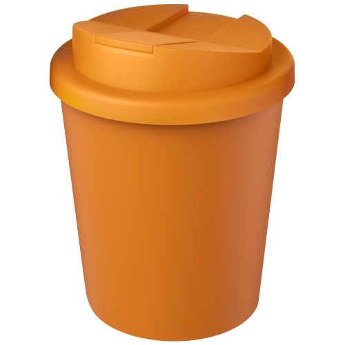 PF210455-14Americano® Espresso Eco 250 ml recycelter Isolierbecher mit auslaufsicherem Deckel_ orange