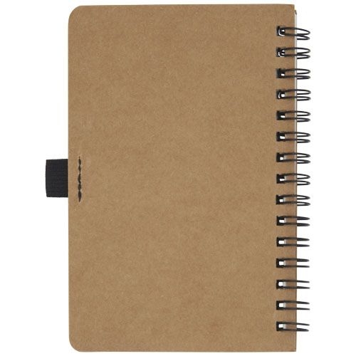 PF107733-1Cobble A6 Notizbuch mit Spiralbindung aus recyceltem Karton mit Steinpapier_ natur