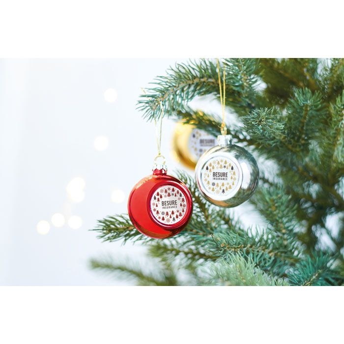 CX1466-98Happy Ball Weihnachtskugel Sublimation_ golden