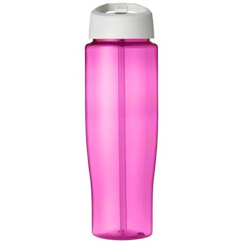 PF210044-13H2O Active® Tempo 700 ml Sportflasche mit Ausgussdeckel_ rosa_weiss