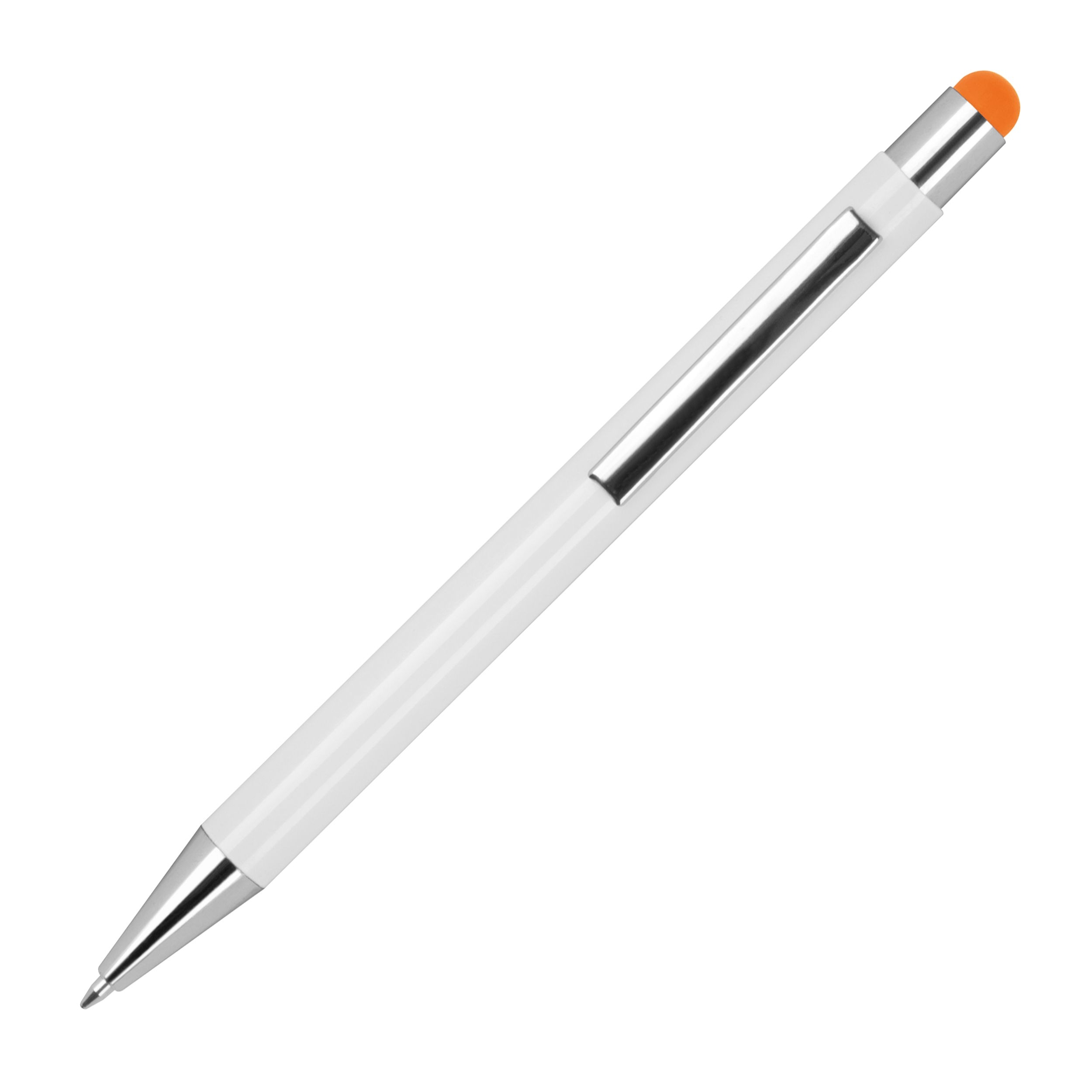 MA13238-10Kugelschreiber aus Aluminium mit gummierter Oberflaeche _ orange