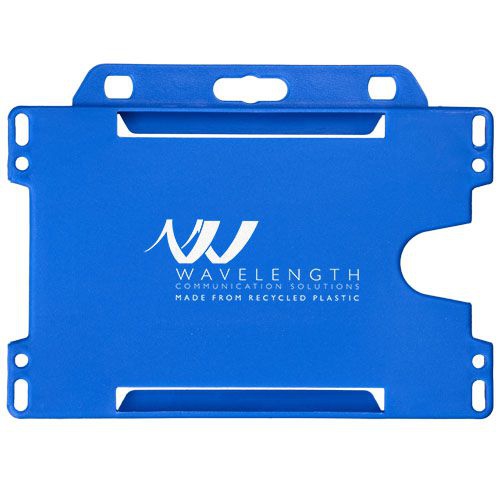 Vega Kartenhalter aus recyceltem Kunststoff, blau