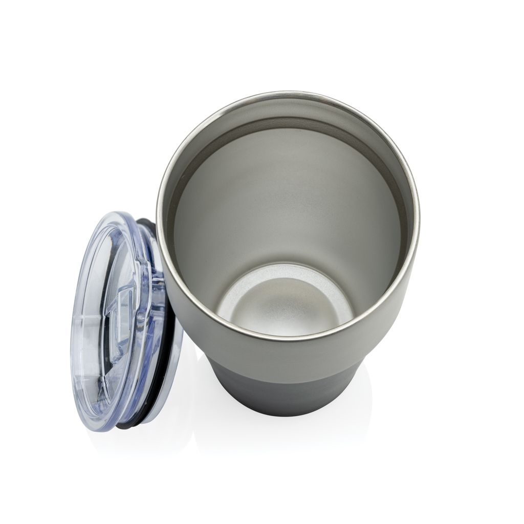 XDP437.13-01Fluid Becher aus RCS-zertifiziert recyceltem Stahl_ 500ml_ schwarz