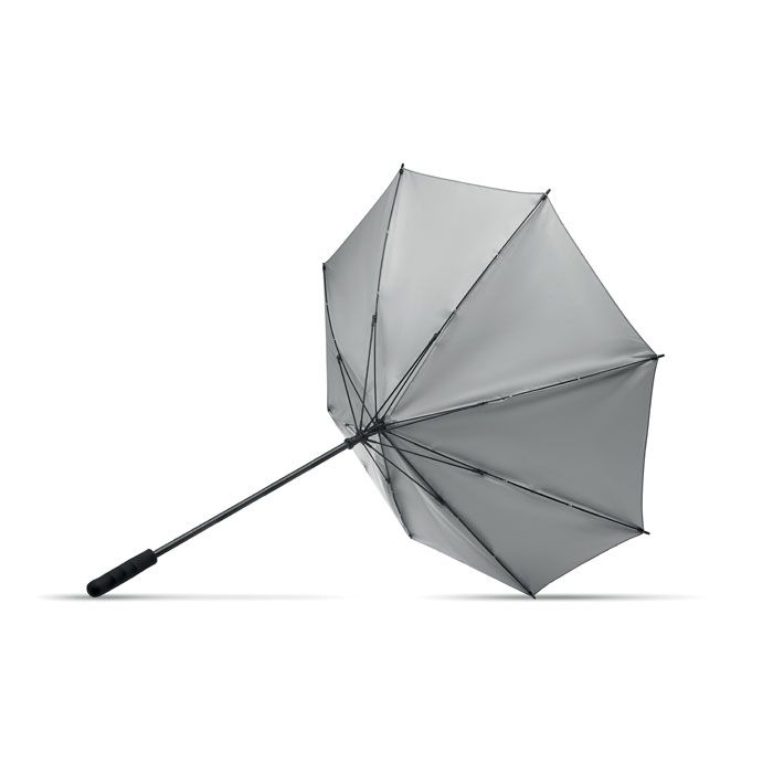MO6132-16Visibrella Reflektierender Regenschirm_ mattsilber