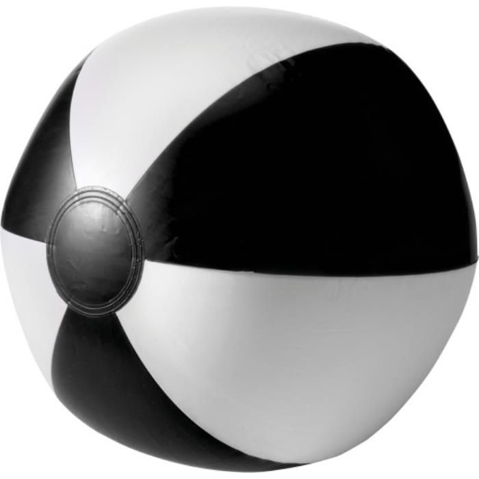GI9620-40Aufblasbarer Wasserball aus PVC Lola_ Schwarz_weiss