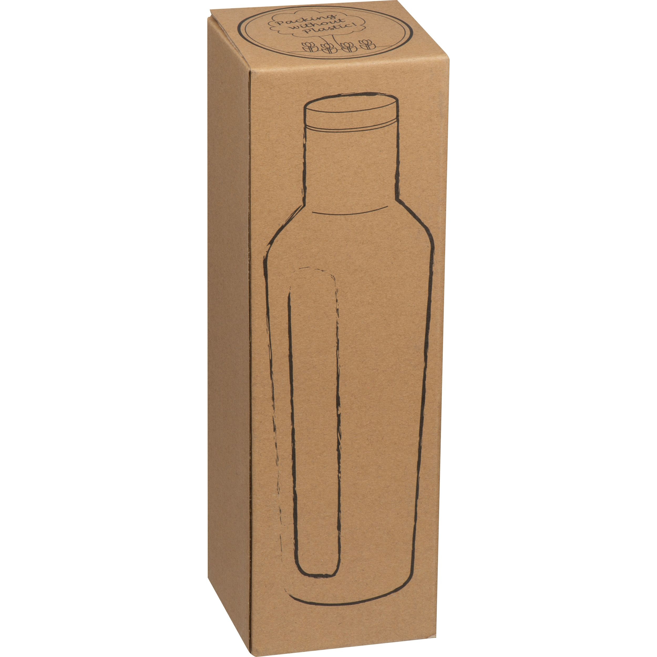 MA61199-07Vakuum Isolierflasche aus Edelstahl_ 500ml_ silbergrau