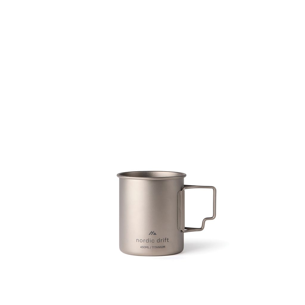 XDND340.01-02Nordic Drift Trail Ultraleichte Titan-Becher 450ml_ silber