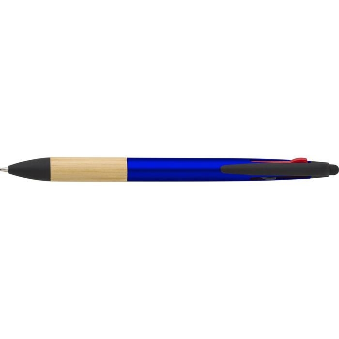 GI966208-23ABS-Kugelschreiber Malachi mit 3 Tintenfarben_ kobaltblau