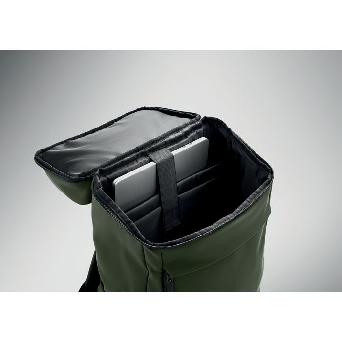 MO3122-60Boulder 15_ PU Laptop-Rucksack_ dunkelgruen