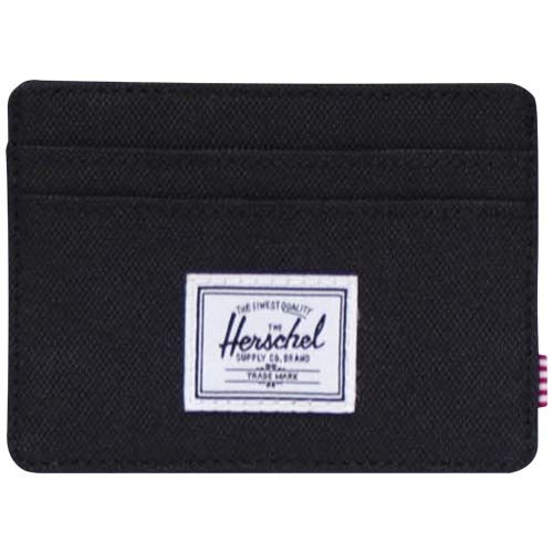 PF120756-3Herschel Charlie Kartenhalter aus recyceltem RFID_ schwarz